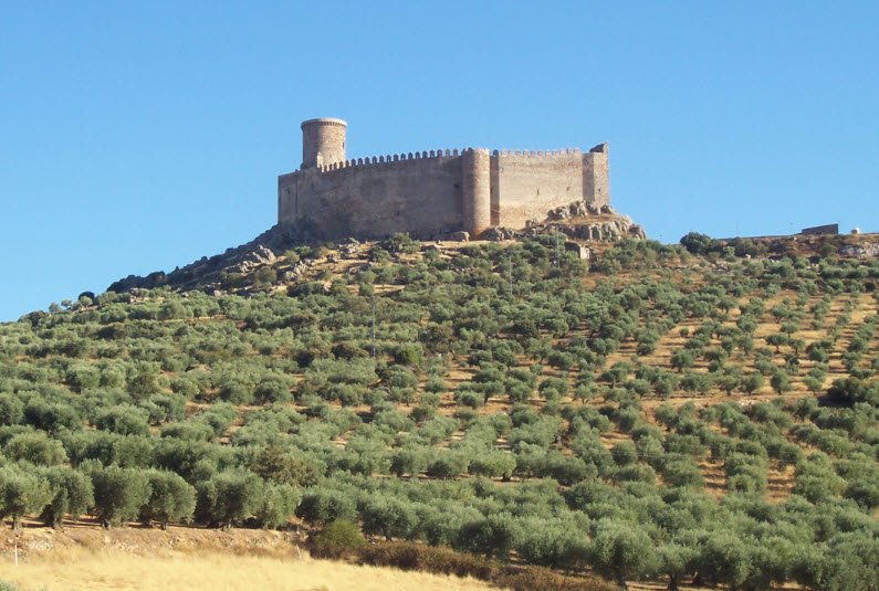 Castle Puebla de Alcocer, Spain
